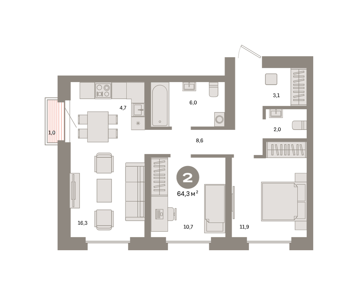 Квартира №374