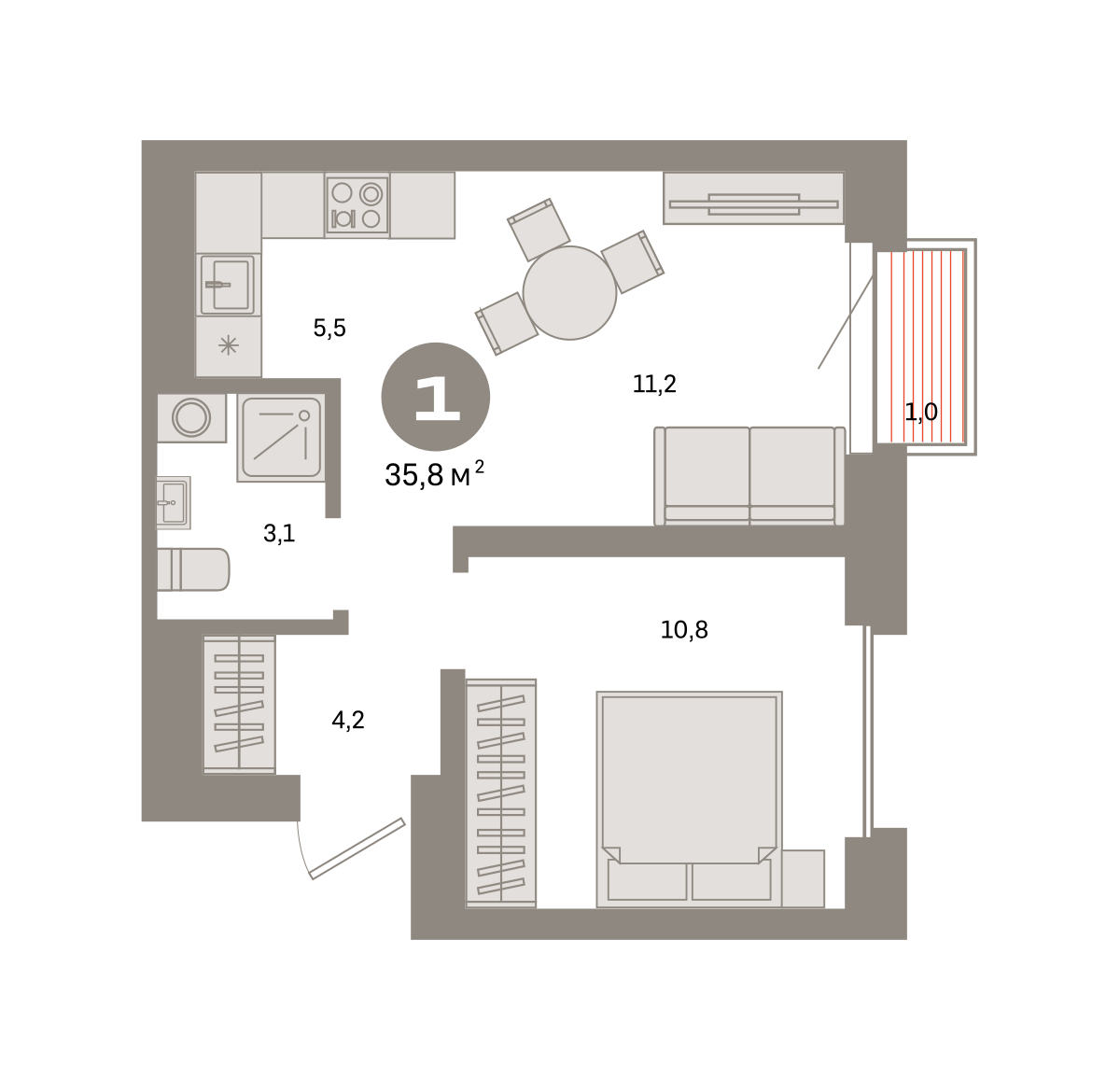 Квартира №158