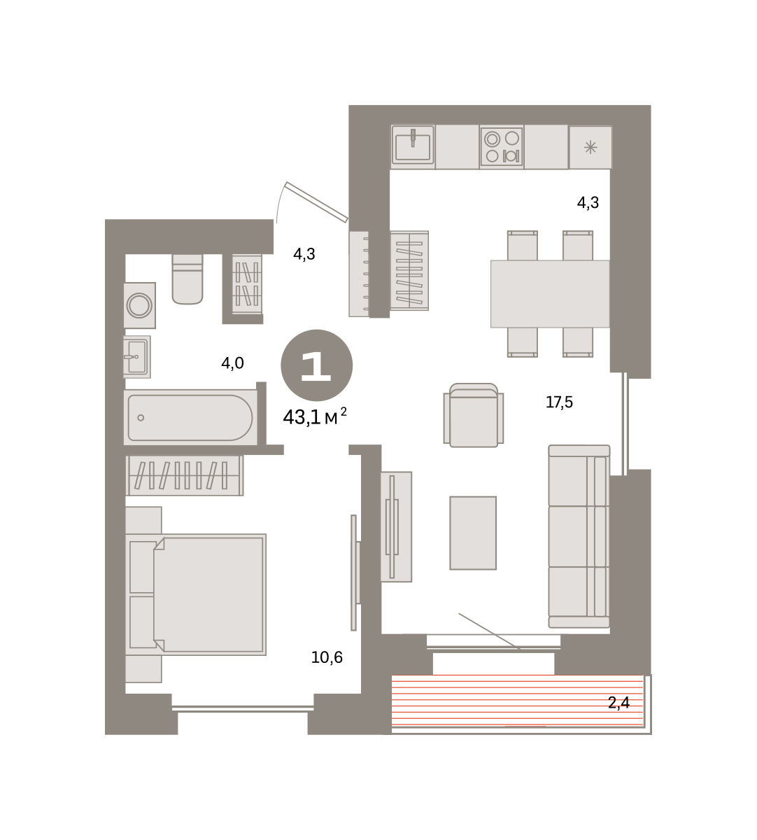 Квартира №963