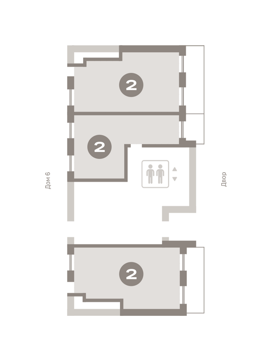 2х-комнатная квартира в ЖК Первый Квартал