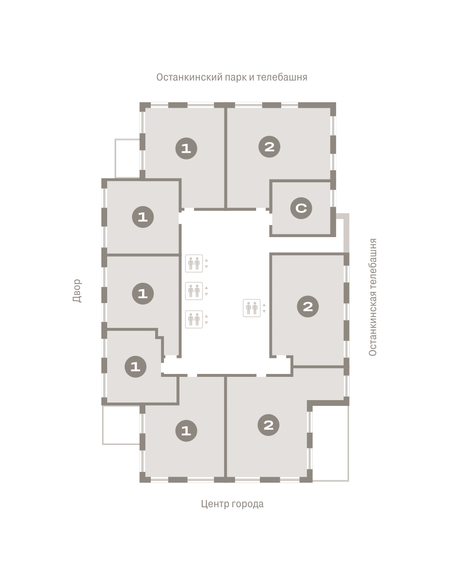 2х-комнатная квартира в ЖК Квартал МОНС