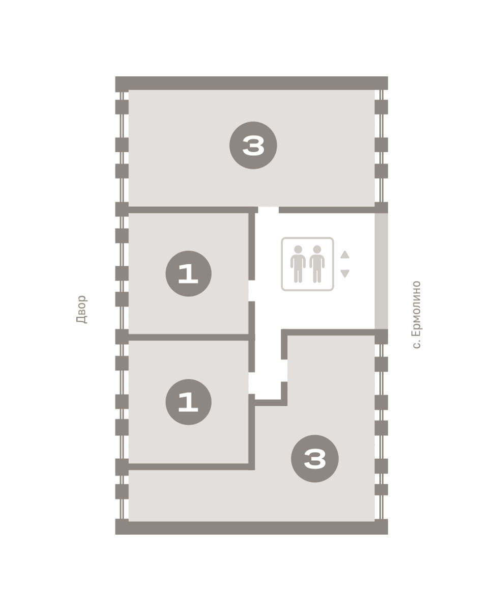 3х-комнатная квартира в ЖК Первый Квартал