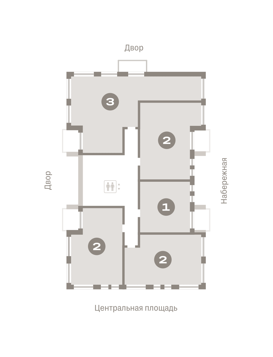 2х-комнатная квартира в ЖК Дом А