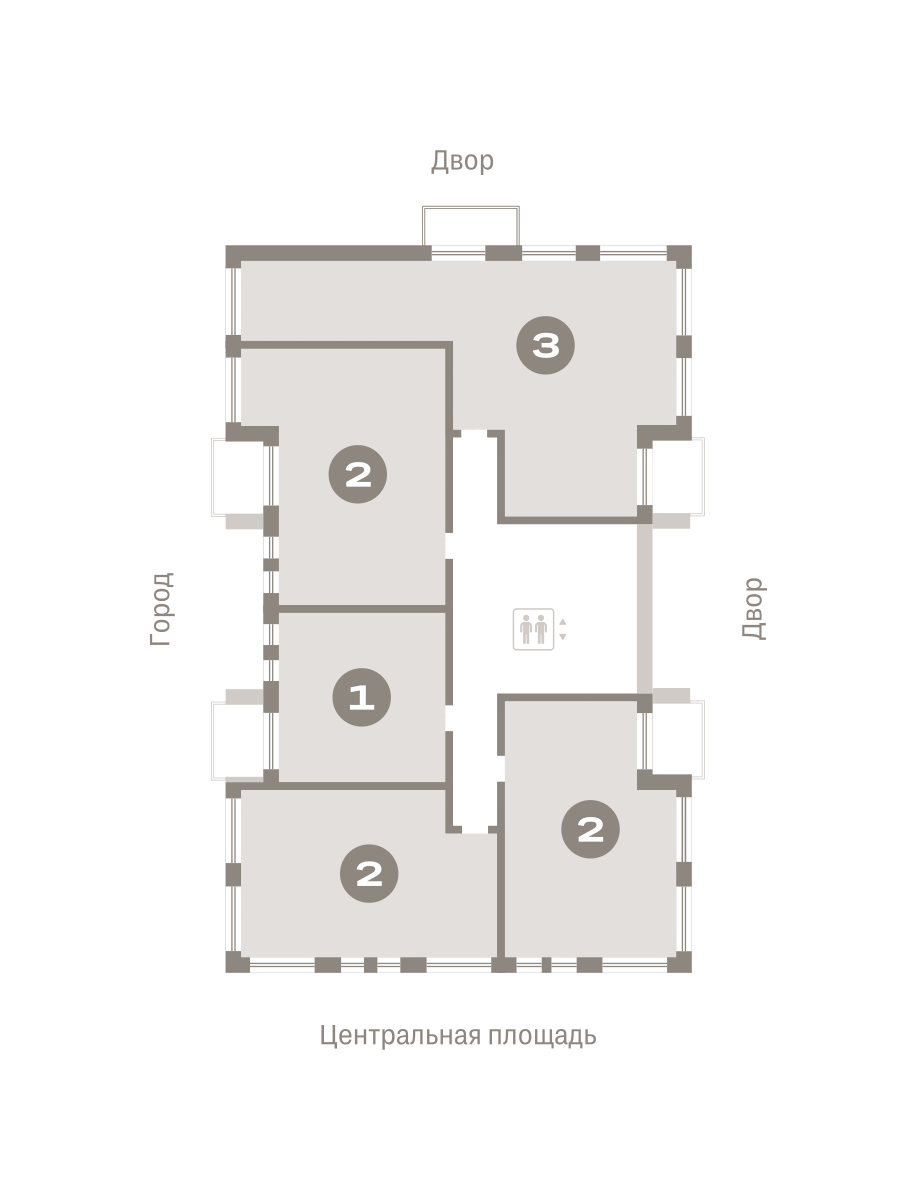 2х-комнатная квартира в ЖК Дом А