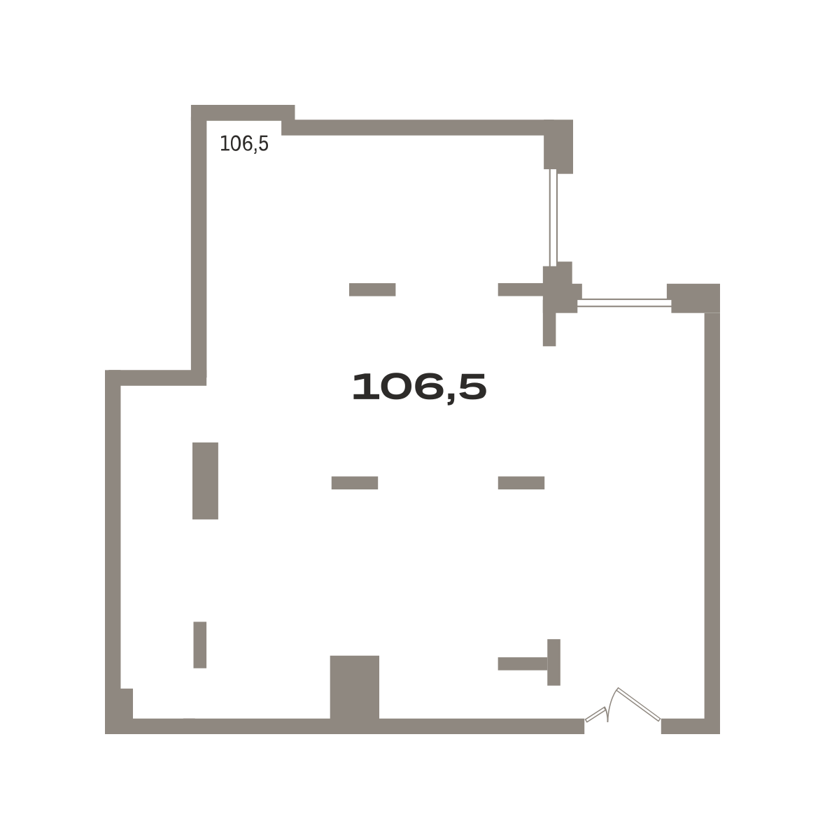Коммерческое помещение №РП-07-н-2-2.2.11, 105.2 м²