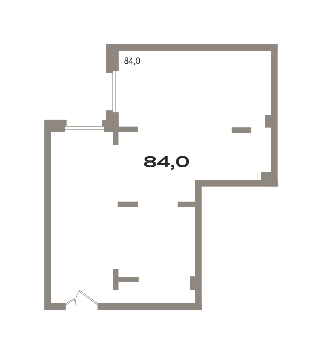 Коммерческое помещение №РП-07-н-2-2.2.9, 82.3 м²