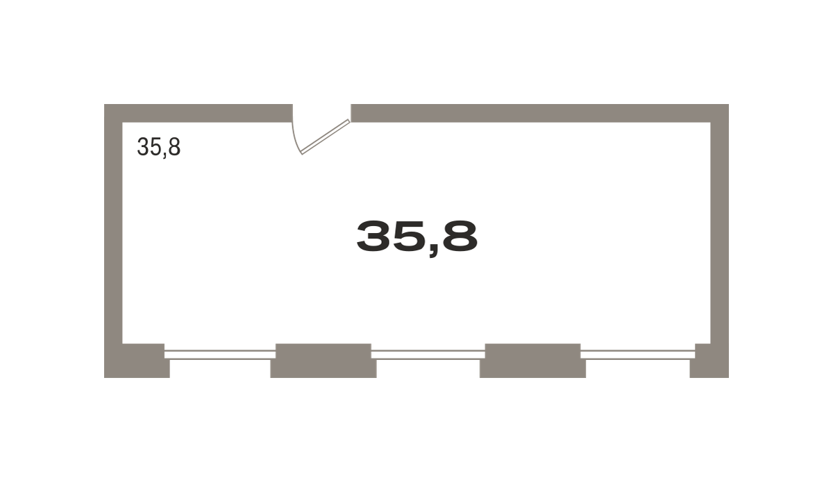 Коммерческое помещение №РП-07-н-2-2.3.14, 35.8 м²