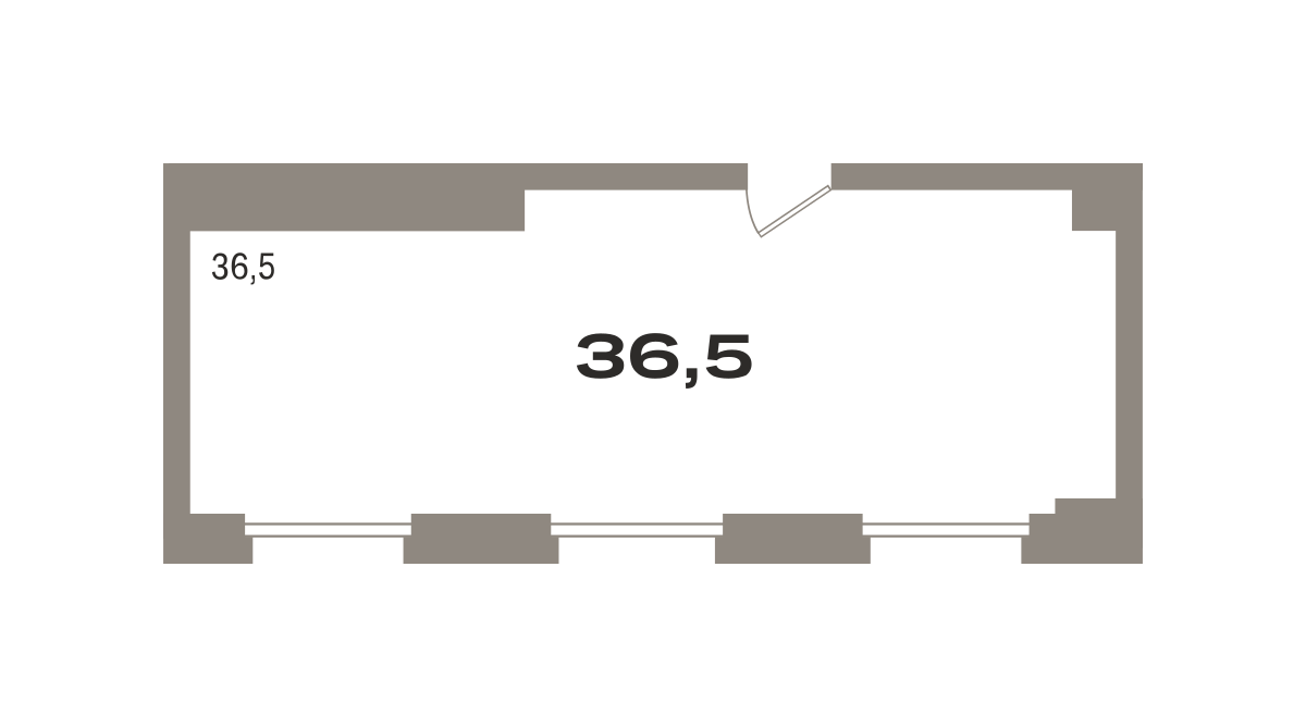 Коммерческое помещение №РП-07-н-2-2.3.10, 36.6 м²